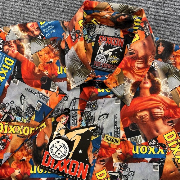 DIXXON Other - Dixxon Flannel Co Shirt Mens Extra Small Button Up The Artigles Pin Up Girls NWT